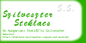 szilveszter steklacs business card